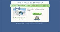 Desktop Screenshot of hansbecker-horizon.de