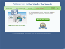 Tablet Screenshot of hansbecker-horizon.de